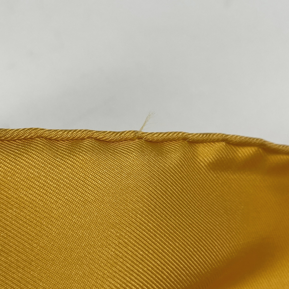 HERMES Authentic Yellow Silk Scarf - Picture 5 of 5